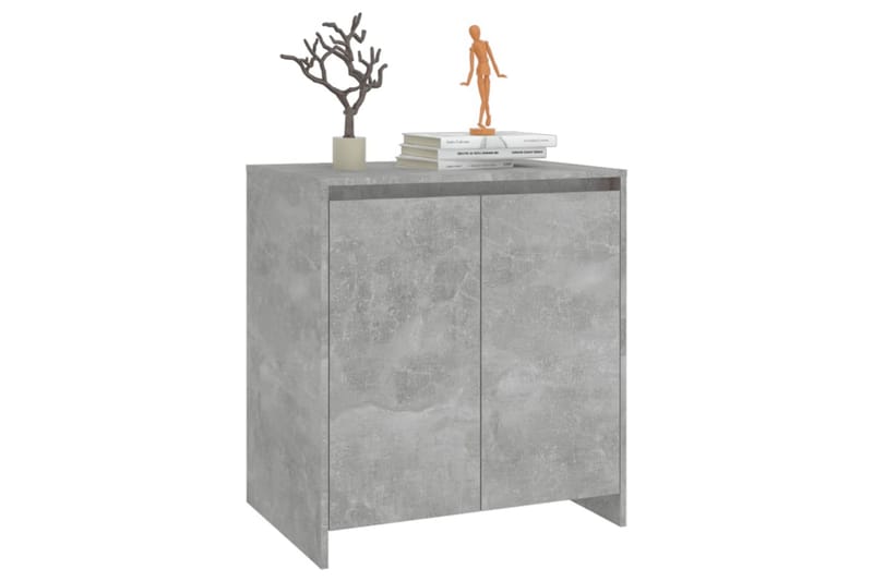 Skjenk betonggrå 70x40x73,5 cm sponplate - Grå - Oppbevaring - Oppbevaringsmøbler - Sideboard & skjenker