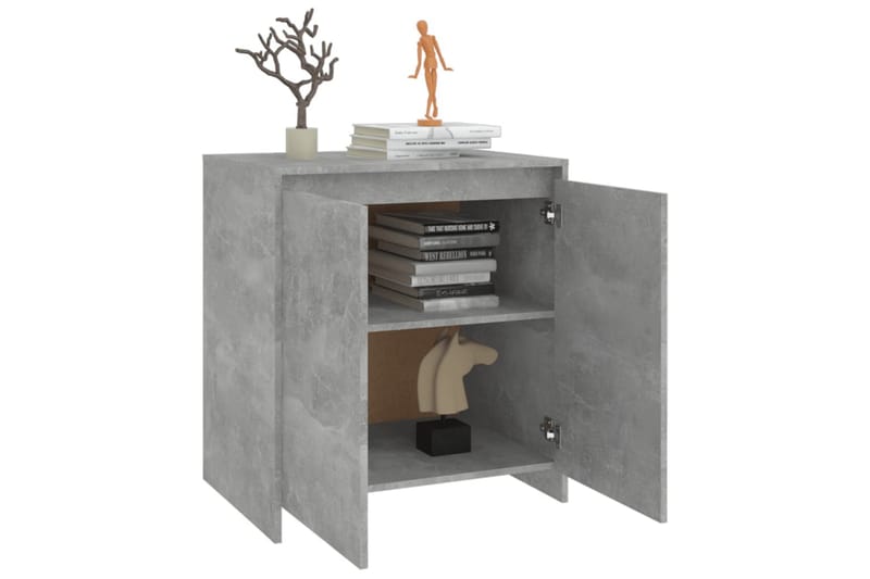 Skjenk betonggrå 70x40x73,5 cm sponplate - Grå - Oppbevaring - Oppbevaringsmøbler - Sideboard & skjenker