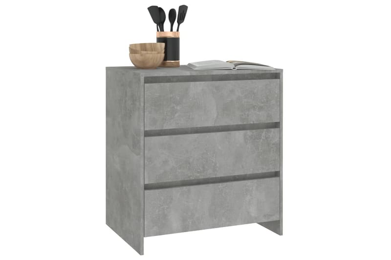 Skjenk betonggrå 70x41x75 cm sponplate - Grå - Oppbevaring - Oppbevaringsmøbler - Sideboard & skjenker
