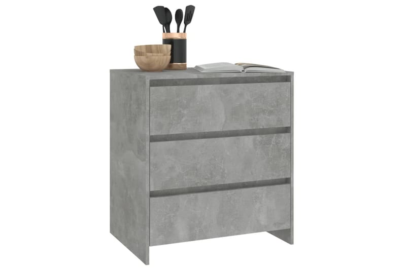 Skjenk betonggrå 70x41x75 cm sponplate - Grå - Sideboard & skjenker