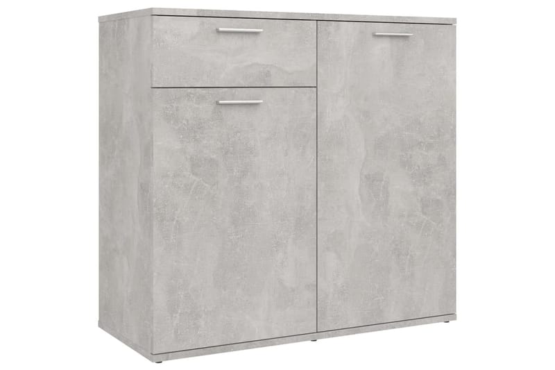 Skjenk betonggrå 80x36x75 cm sponplate - Grå - Oppbevaring - Oppbevaringsmøbler - Sideboard & skjenker