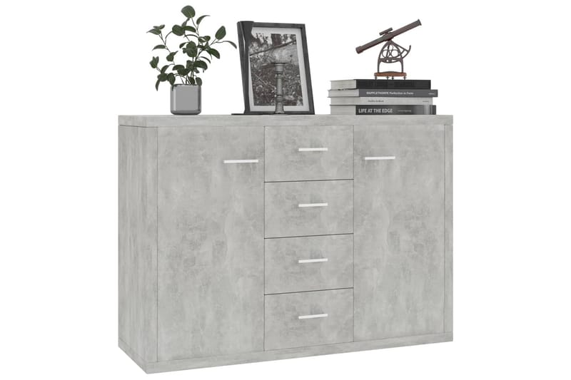 Skjenk betonggrå 88x30x65 cm sponplate - Oppbevaring - Oppbevaringsmøbler - Sideboard & skjenker