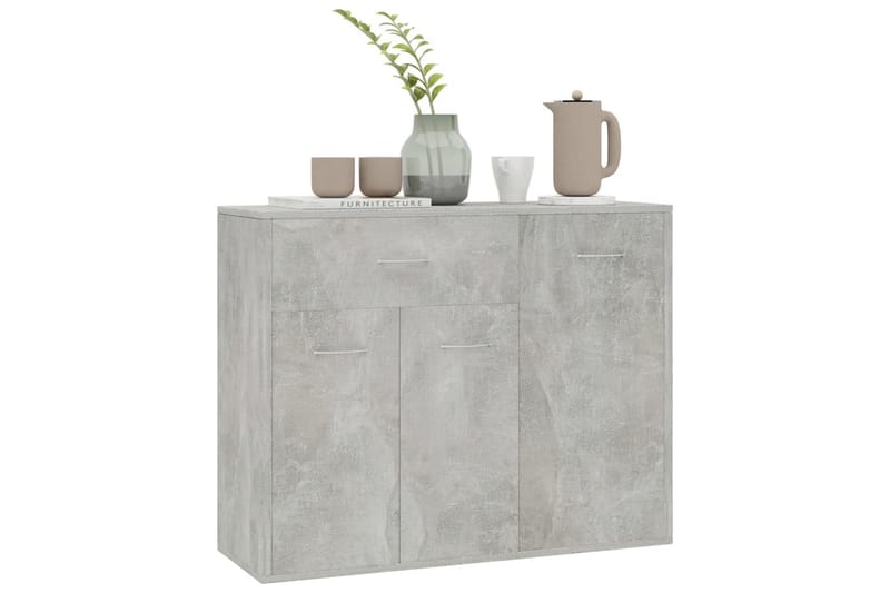 Skjenk betonggrå 88x30x70 cm sponplate - Oppbevaring - Oppbevaringsmøbler - Sideboard & skjenker