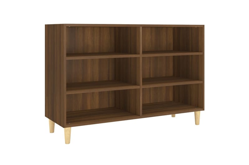 Skjenk brun eik 103,5x35x70 cm sponplate - Brun - Sideboard & skjenker