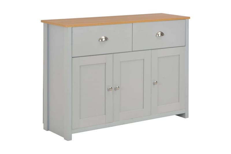 Skjenk grå 112x35x81 cm - Grå - Oppbevaring - Oppbevaringsmøbler - Sideboard & skjenker