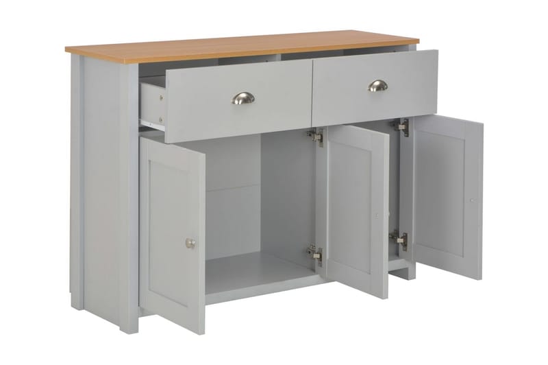 Skjenk grå 112x35x81 cm - Grå - Oppbevaring - Oppbevaringsmøbler - Sideboard & skjenker
