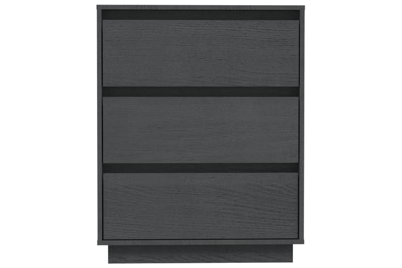 Skjenk grå 60x34x75 cm heltre furu - Grå - Sideboard & skjenker