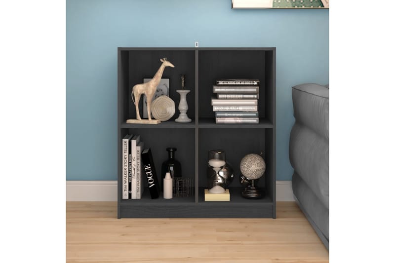 Skjenk grå 70x33x76 cm heltre furu - Grå - Oppbevaring - Oppbevaringsmøbler - Sideboard & skjenker
