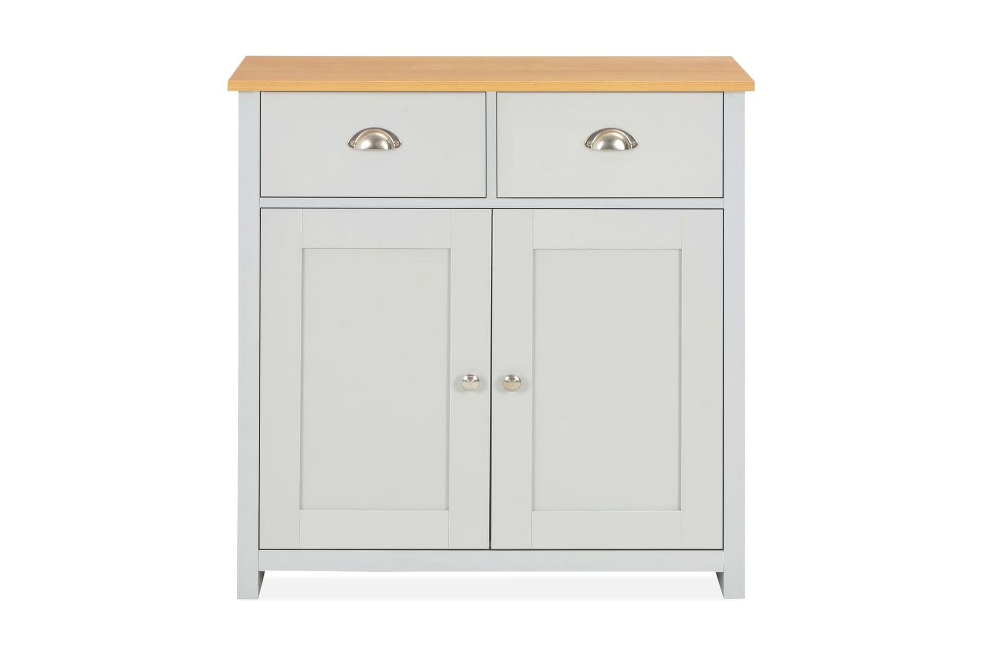 Skjenk grå 79x35x81 cm - Grå - Oppbevaring - Oppbevaringsmøbler - Sideboard & skjenker