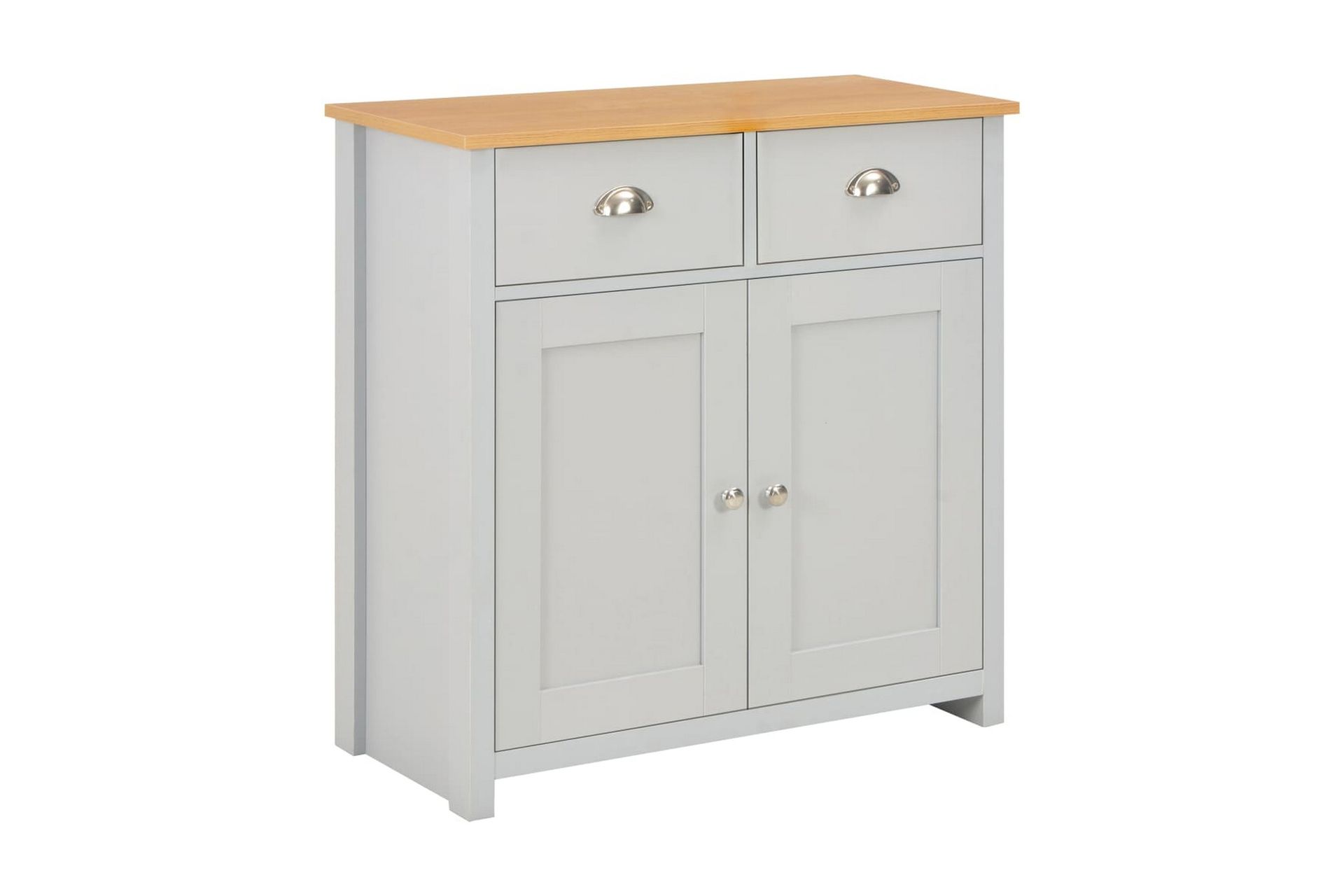 Skjenk grå 79x35x81 cm - Grå - Oppbevaring - Oppbevaringsmøbler - Sideboard & skjenker