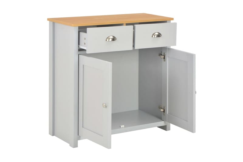 Skjenk grå 79x35x81 cm - Grå - Oppbevaring - Oppbevaringsmøbler - Sideboard & skjenker