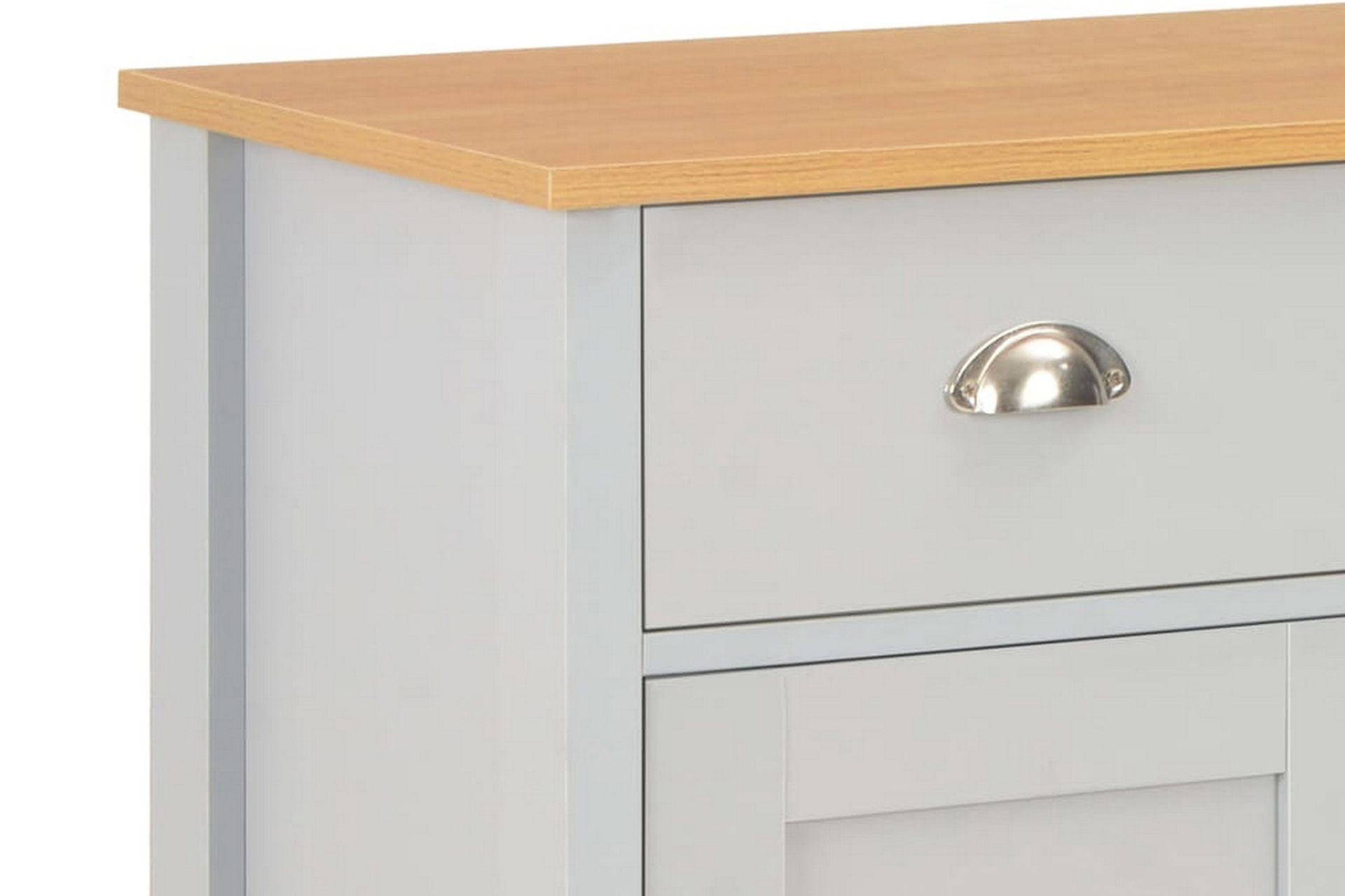 Skjenk grå 79x35x81 cm - Grå - Oppbevaring - Oppbevaringsmøbler - Sideboard & skjenker