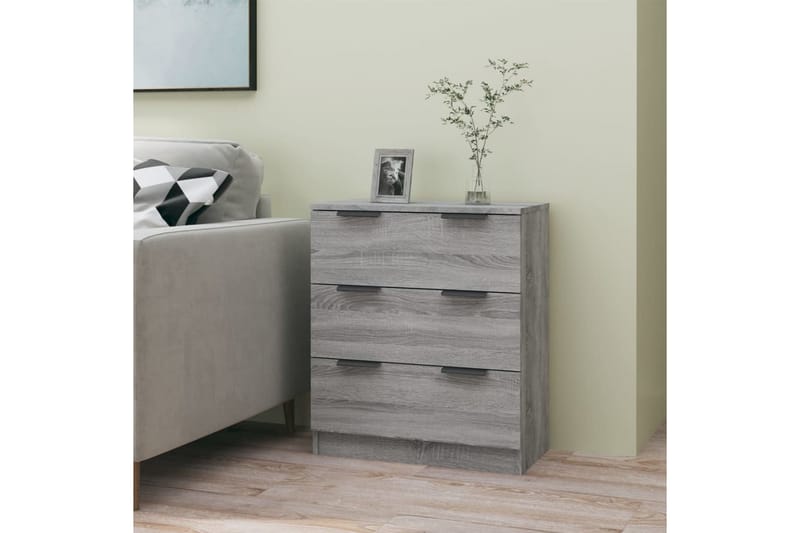 Skjenk grå sonoma 60x30x70 cm konstruert tre - Grå - Oppbevaring - Oppbevaringsmøbler - Sideboard & skjenker