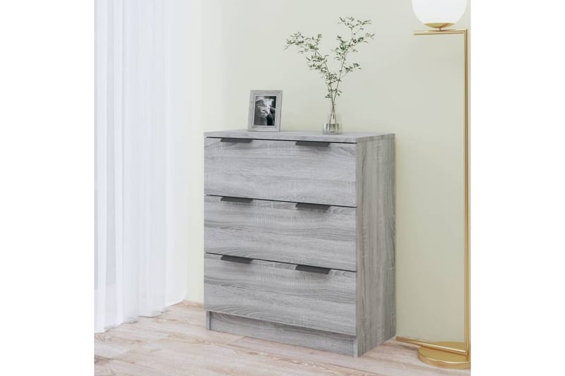 Skjenk grå sonoma 60x30x70 cm konstruert tre - Grå - Oppbevaring - Oppbevaringsmøbler - Sideboard & skjenker