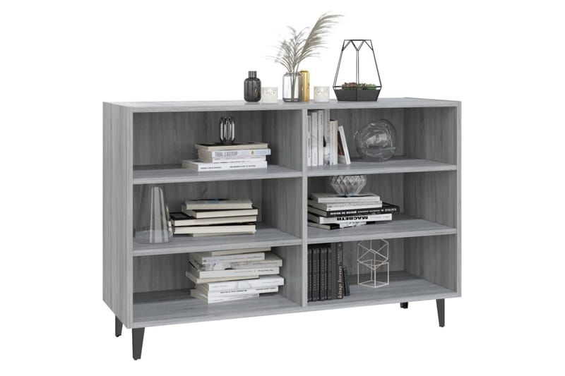 Skjenk grå sonoma eik 103,5x35x70 cm sponplate - Grå - Oppbevaring - Oppbevaringsmøbler - Sideboard & skjenker