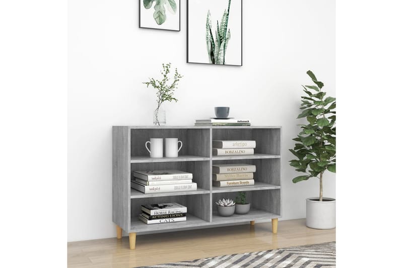 Skjenk grå sonoma eik 103,5x35x70 cm sponplate - Grå - Oppbevaring - Oppbevaringsmøbler - Sideboard & skjenker