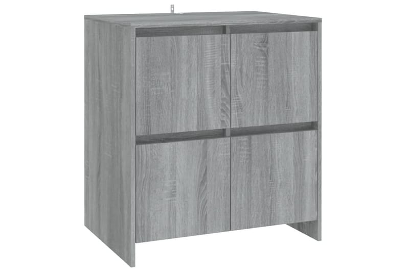 Skjenk grå sonoma eik 70x41x75 cm sponplate - Grå - Sideboard & skjenker