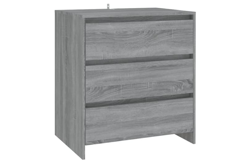 Skjenk grå sonoma eik 70x41x75 cm sponplate - Grå - Sideboard & skjenker