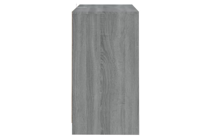 Skjenk grå sonoma eik 70x41x75 cm sponplate - Grå - Sideboard & skjenker