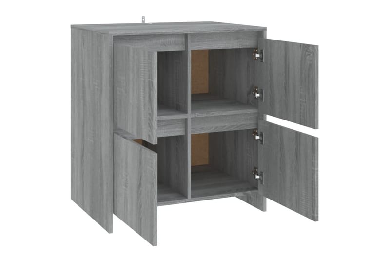 Skjenk grå sonoma eik 70x41x75 cm sponplate - Grå - Oppbevaring - Oppbevaringsmøbler - Sideboard & skjenker