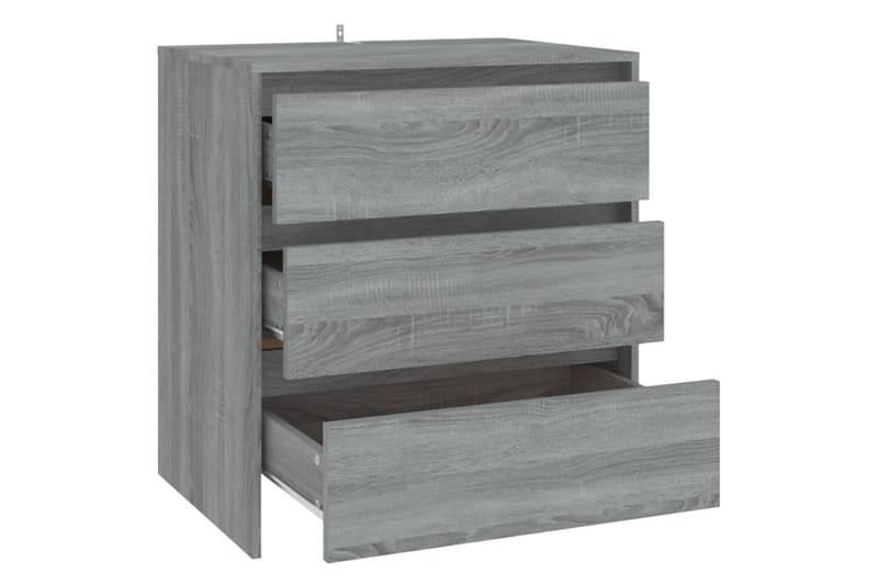 Skjenk grå sonoma eik 70x41x75 cm sponplate - Grå - Oppbevaring - Oppbevaringsmøbler - Sideboard & skjenker