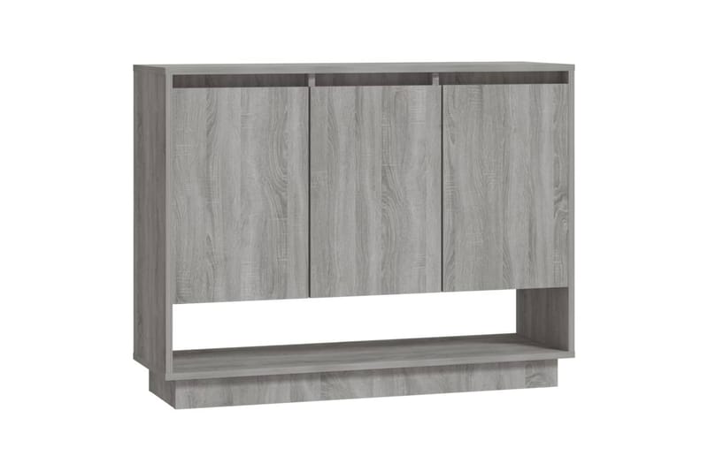 Skjenk grå sonoma eik 97x31x75 cm sponplate - Grå - Sideboard & skjenker