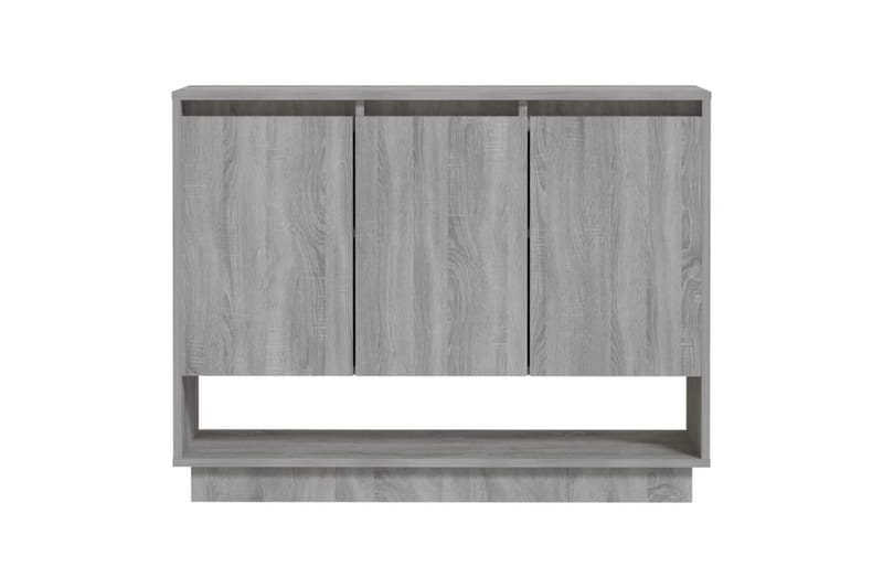 Skjenk grå sonoma eik 97x31x75 cm sponplate - Grå - Sideboard & skjenker