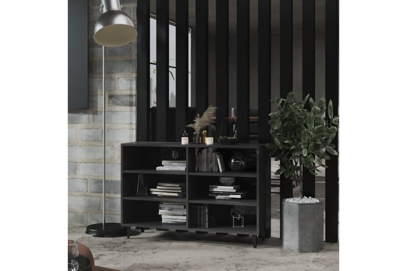 Skjenk høyglans grå 103,5x35x70 cm sponplate - Grå - Oppbevaring - Oppbevaringsmøbler - Sideboard & skjenker