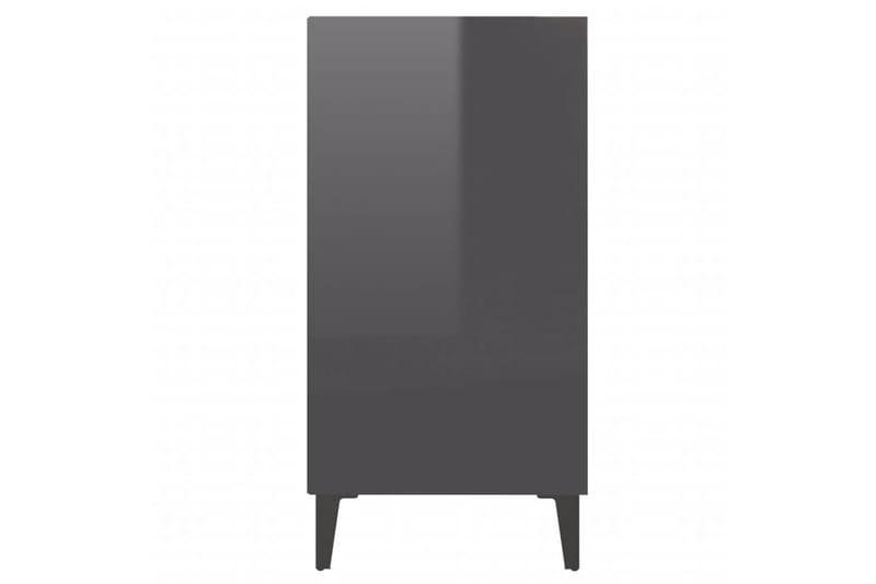 Skjenk høyglans grå 57x35x70 cm sponplate - Grå - Oppbevaring - Oppbevaringsmøbler - Sideboard & skjenker