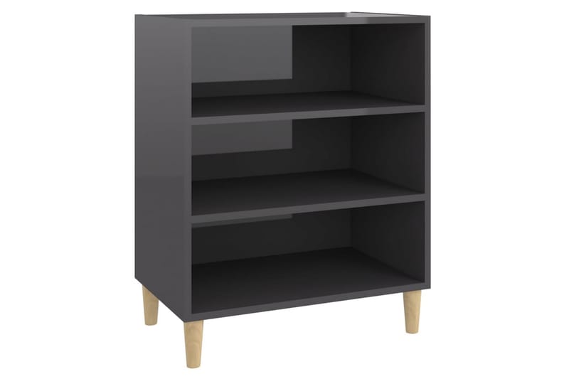 Skjenk høyglans grå 57x35x70 cm sponplate - Grå - Oppbevaring - Oppbevaringsmøbler - Sideboard & skjenker