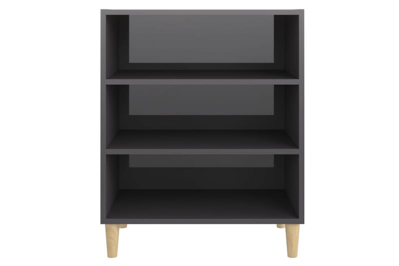 Skjenk høyglans grå 57x35x70 cm sponplate - Grå - Oppbevaring - Oppbevaringsmøbler - Sideboard & skjenker