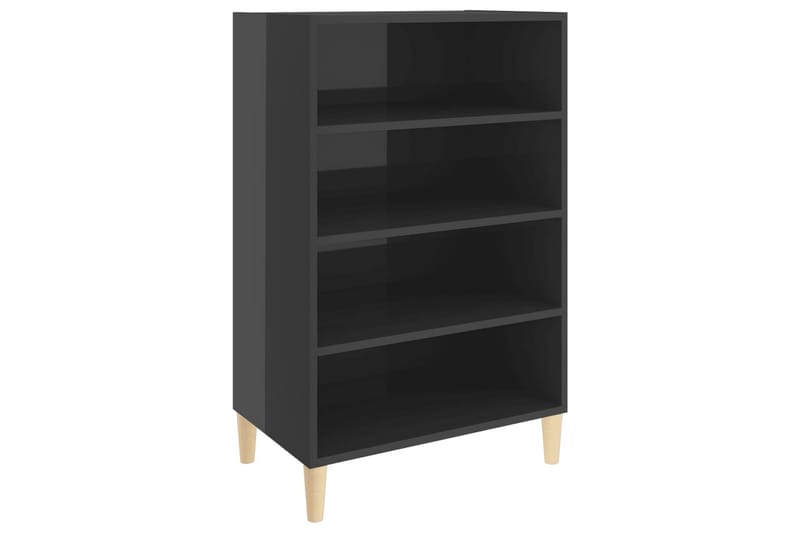 Skjenk høyglans grå 57x35x90 cm sponplate - Grå - Oppbevaring - Oppbevaringsmøbler - Sideboard & skjenker