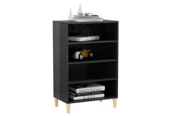 Skjenk høyglans grå 57x35x90 cm sponplate - Grå - Oppbevaring - Oppbevaringsmøbler - Sideboard & skjenker