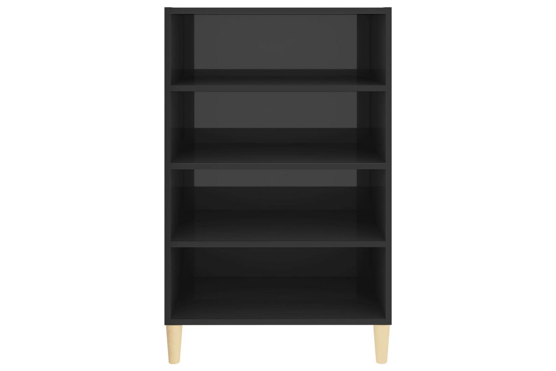 Skjenk høyglans grå 57x35x90 cm sponplate - Grå - Oppbevaring - Oppbevaringsmøbler - Sideboard & skjenker