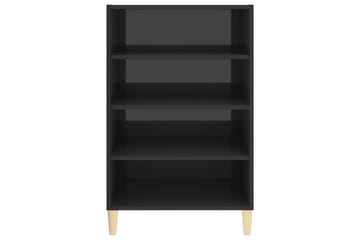 Skjenk høyglans grå 57x35x90 cm sponplate - Grå - Oppbevaring - Oppbevaringsmøbler - Sideboard & skjenker