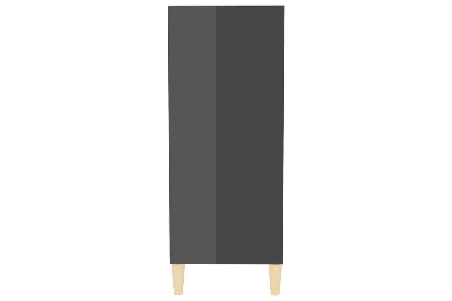 Skjenk høyglans grå 57x35x90 cm sponplate - Grå - Oppbevaring - Oppbevaringsmøbler - Sideboard & skjenker