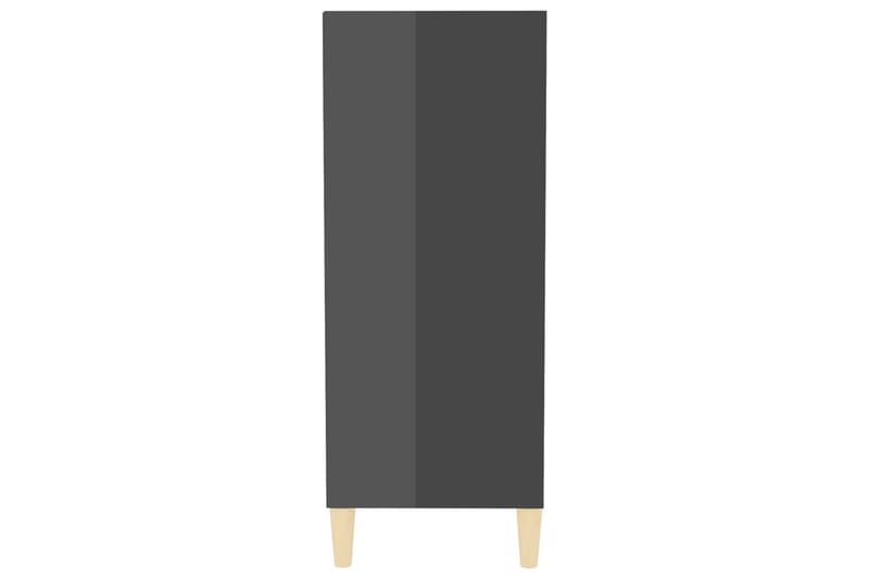 Skjenk høyglans grå 57x35x90 cm sponplate - Grå - Oppbevaring - Oppbevaringsmøbler - Sideboard & skjenker