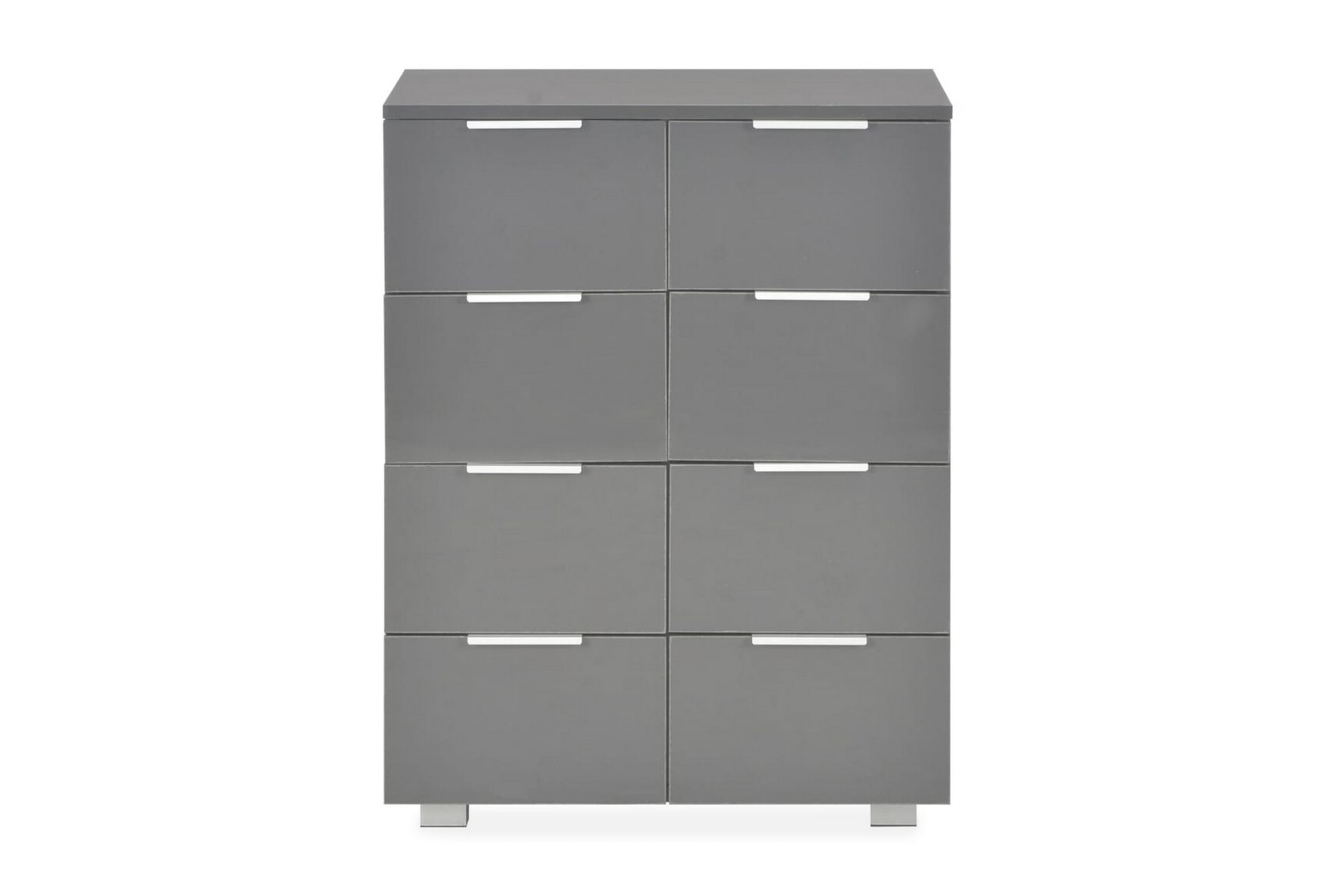 Skjenk høyglans grå 60x35x76 cm sponplate - Grå - Oppbevaring - Oppbevaringsmøbler - Sideboard & skjenker