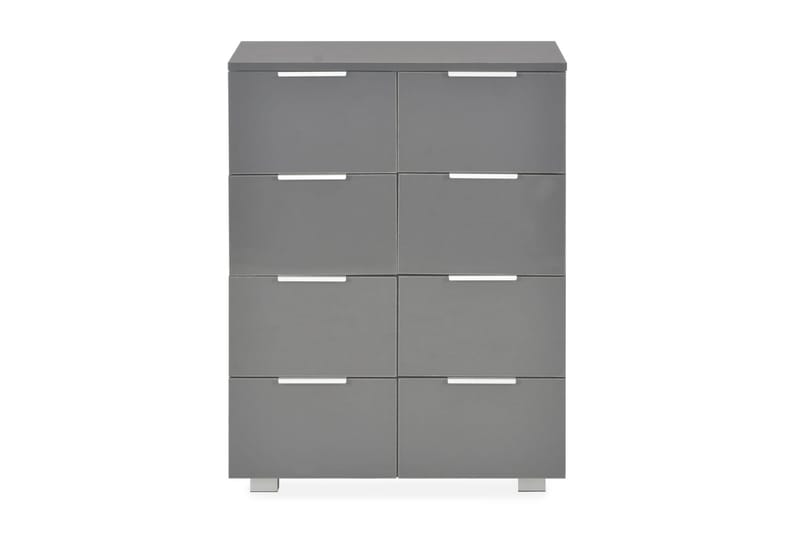Skjenk høyglans grå 60x35x76 cm sponplate - Grå - Oppbevaring - Oppbevaringsmøbler - Sideboard & skjenker
