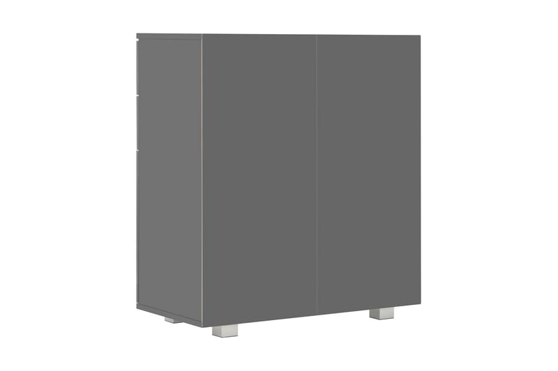 Skjenk høyglans grå 71x35x76 cm sponplate - Grå - Oppbevaring - Oppbevaringsmøbler - Sideboard & skjenker