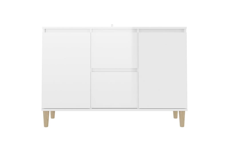 Skjenk høyglans hvit 103,5x35x70 cm sponplate - Hvit - Sideboard & skjenker