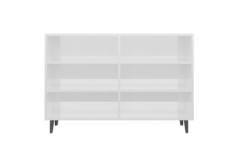 Skjenk høyglans hvit 103,5x35x70 cm sponplate - Hvit - Oppbevaring - Oppbevaringsmøbler - Sideboard & skjenker