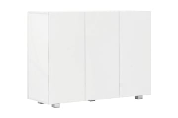 Skjenk høyglans hvit 107x35x76 cm - Hvit - Oppbevaring - Oppbevaringsmøbler - Sideboard & skjenker