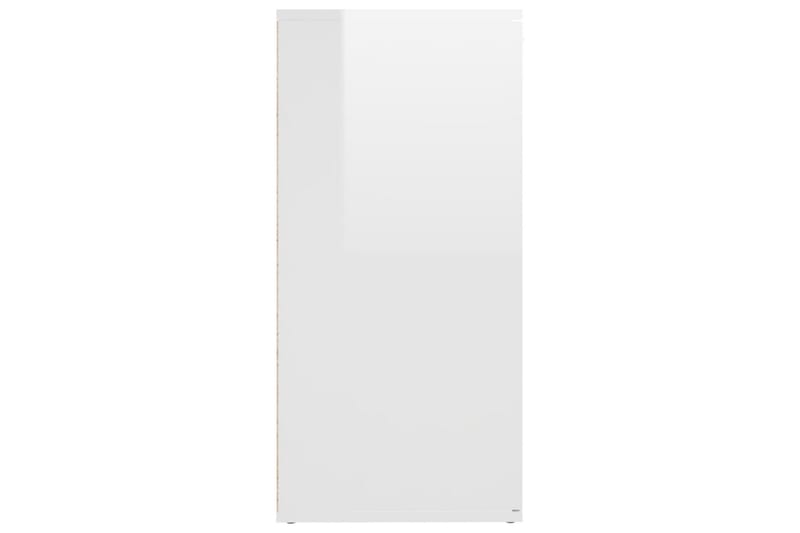 Skjenk høyglans hvit 160x36x75 cm sponplate - Hvit - Oppbevaring - Oppbevaringsmøbler - Sideboard & skjenker