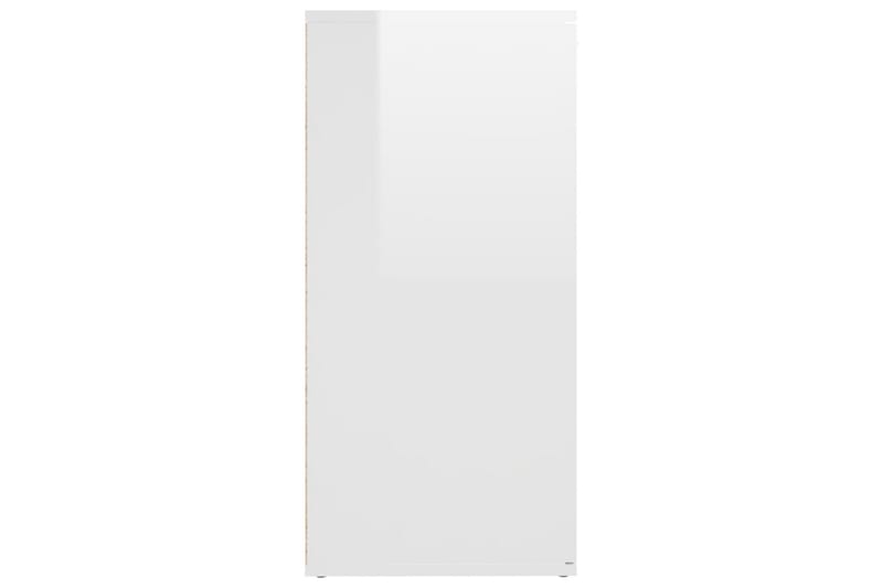 Skjenk høyglans hvit 160x36x75 cm sponplate - Hvit - Sideboard & skjenker