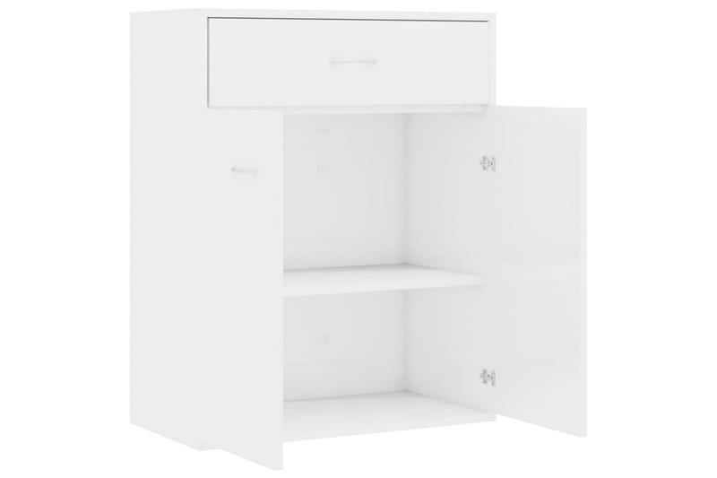 Skjenk høyglans hvit 60x30x75 cm sponplate - Oppbevaring - Oppbevaringsmøbler - Sideboard & skjenker