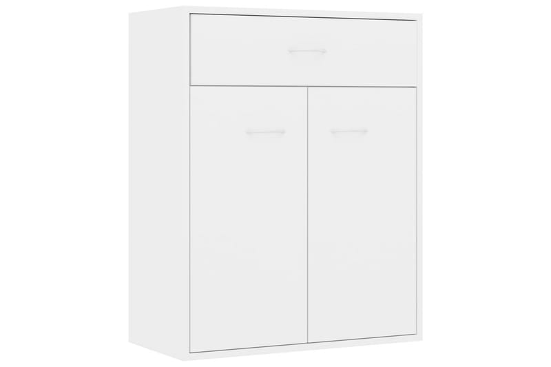 Skjenk høyglans hvit 60x30x75 cm sponplate - Oppbevaring - Oppbevaringsmøbler - Sideboard & skjenker