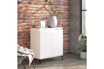 Skjenk høyglans hvit 60x35x70 cm sponplate - Hvit - Oppbevaring - Oppbevaringsmøbler - Sideboard & skjenker