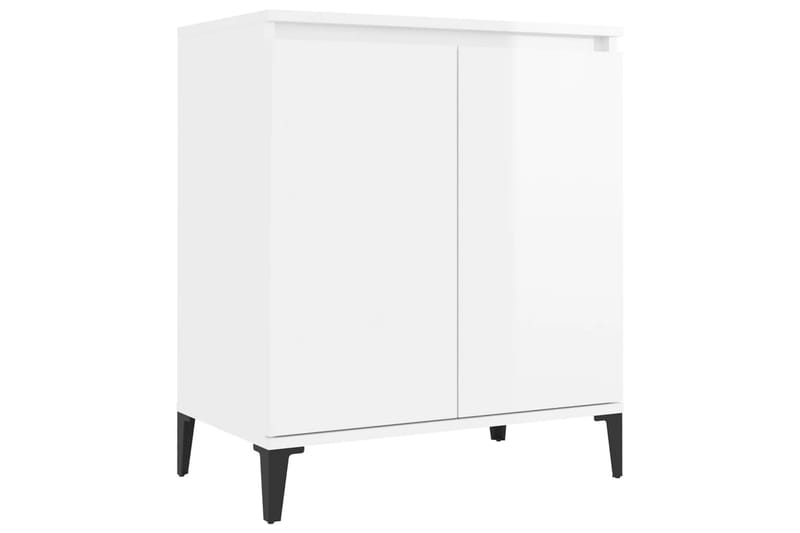Skjenk høyglans hvit 60x35x70 cm sponplate - Hvit - Oppbevaring - Oppbevaringsmøbler - Sideboard & skjenker