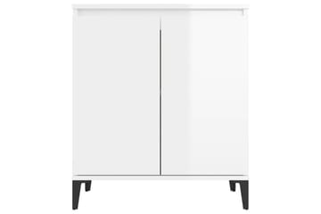 Skjenk høyglans hvit 60x35x70 cm sponplate - Hvit - Oppbevaring - Oppbevaringsmøbler - Sideboard & skjenker